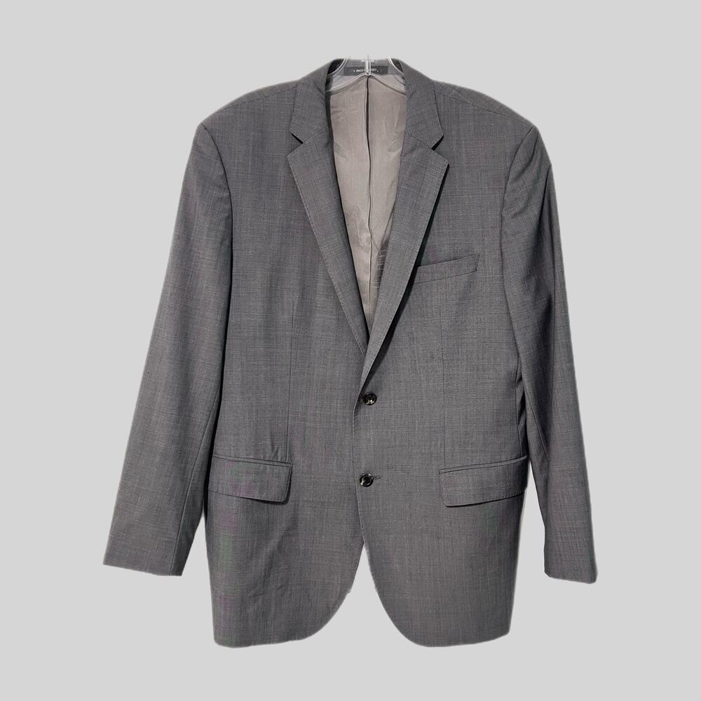 Hugo Boss GUABELLO 130’s 100% Wool 42R Gray Sport Coat Blazer Jacket Classic